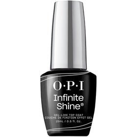 OPI Infinite Shine top coat bottle front view showing brand and glossy finish