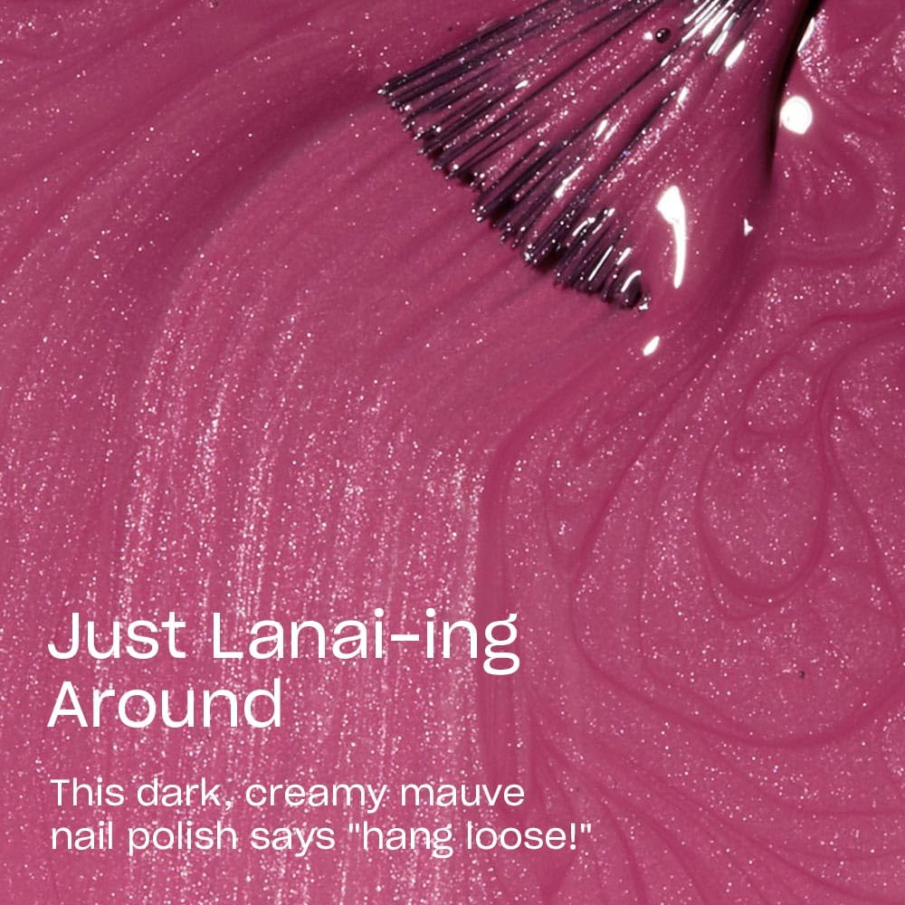 OPI brush stroke demonstrating smooth, streak-free application benefit