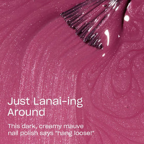 OPI brush stroke demonstrating smooth, streak-free application benefit