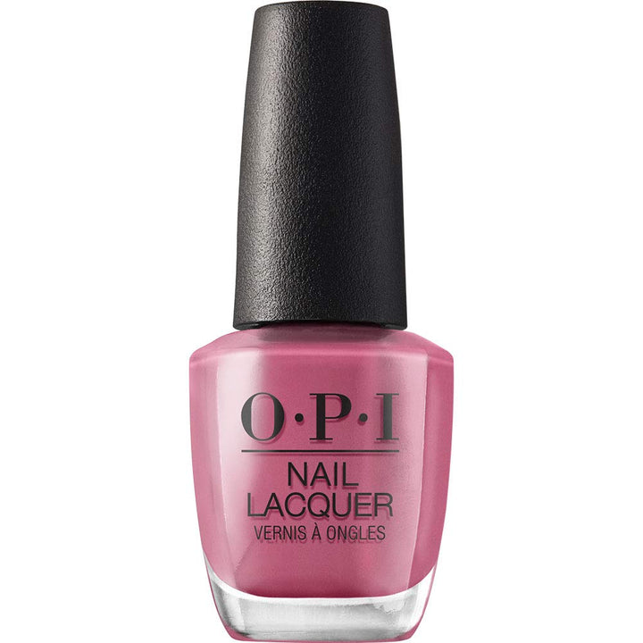 OPI bottle front view showing mauve shade and salon finish benefit