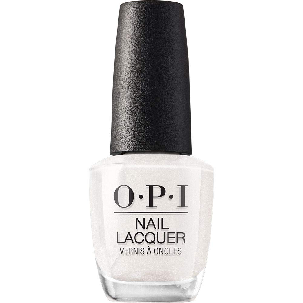 OPI Kyoto Pearl front bottle view showing pearly white polish and brand