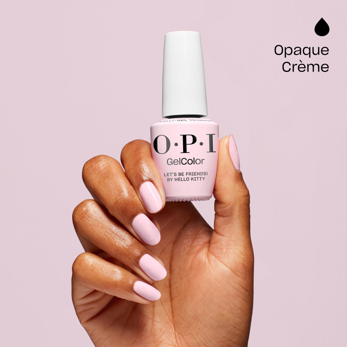 OPI cured nail displaying high-shine, chip-resistant salon-quality finish