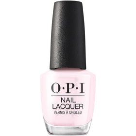 OPI bottle front view showing soft pink shade and glossy finish benefit
