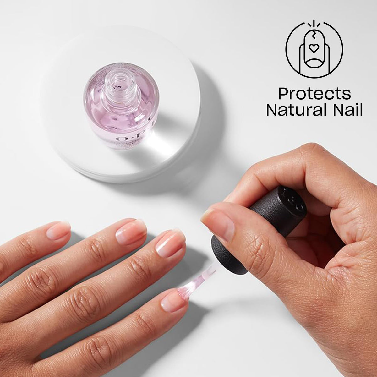 OPI lifestyle manicure finished look showcasing long-lasting glossy nails