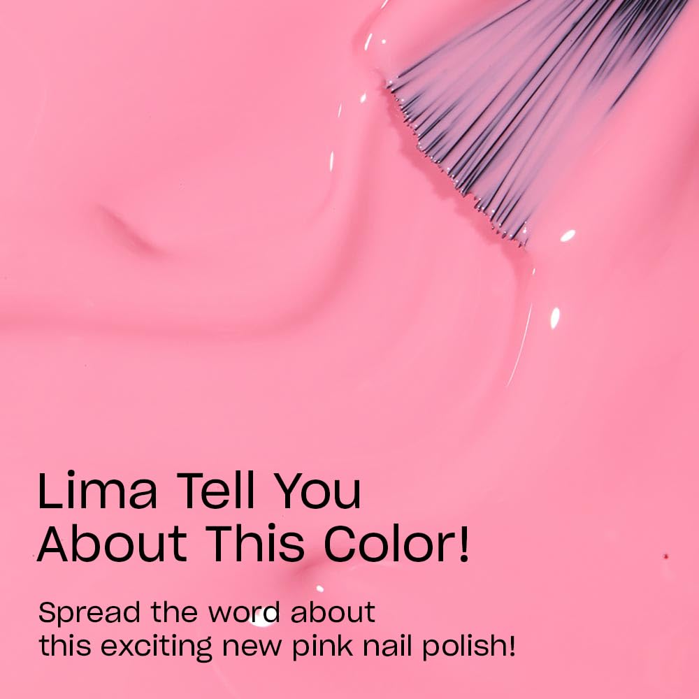 OPI pro-wide brush spreading Lima Tell You About This Color! for even coverage