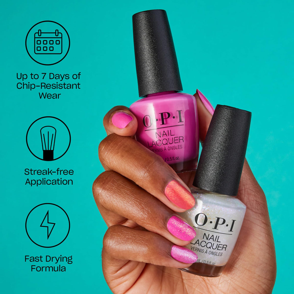 OPI nail tip swatch of Lima Tell You About This Color! displaying opaque soft pink