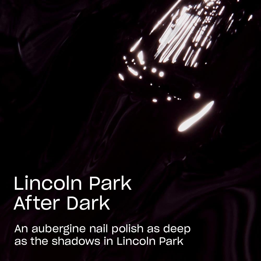 OPI brush stroke of Lincoln Park After Dark demonstrating smooth coverage benefit