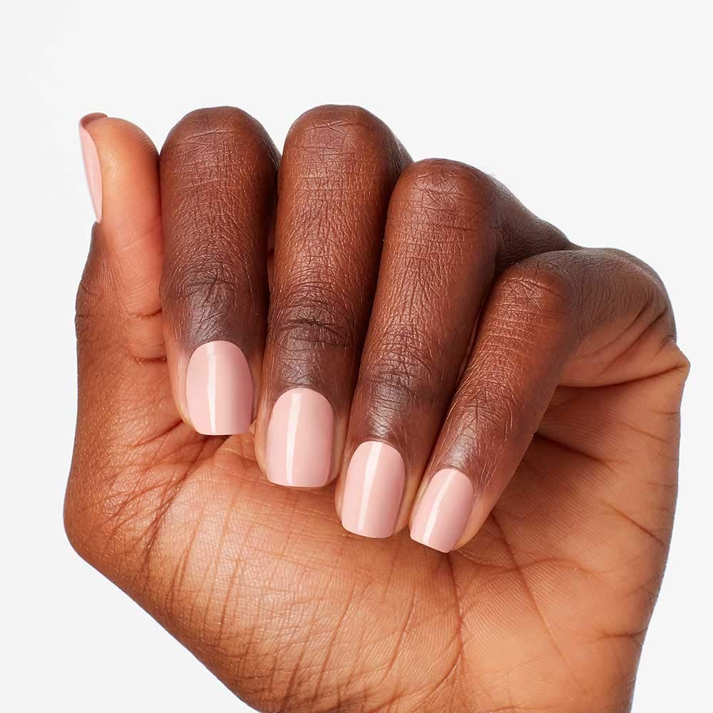 OPI Machu Peach-u bottle close-up of label and cap for easy identification
