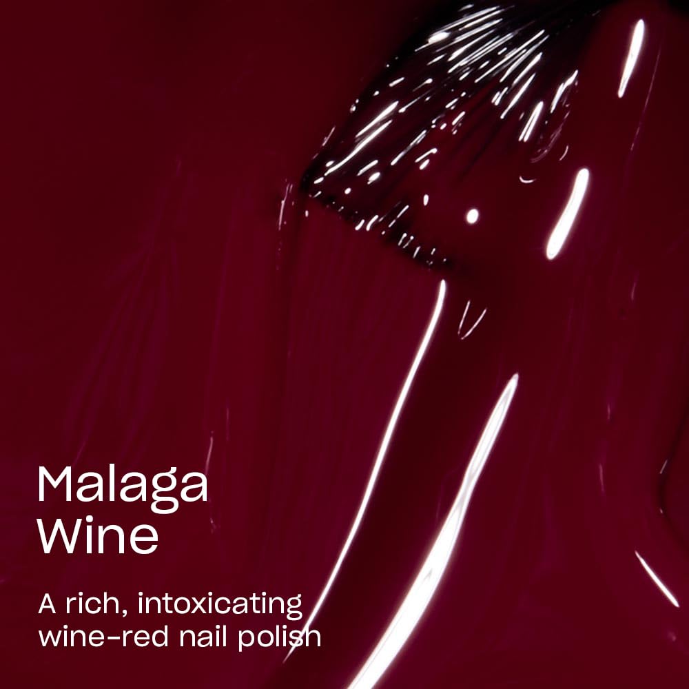 OPI Malaga Wine brush stroke demonstrating smooth, streak-free application