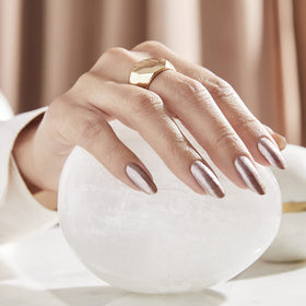 OPI lifestyle handshot demonstrating wearable shimmer for everyday looks