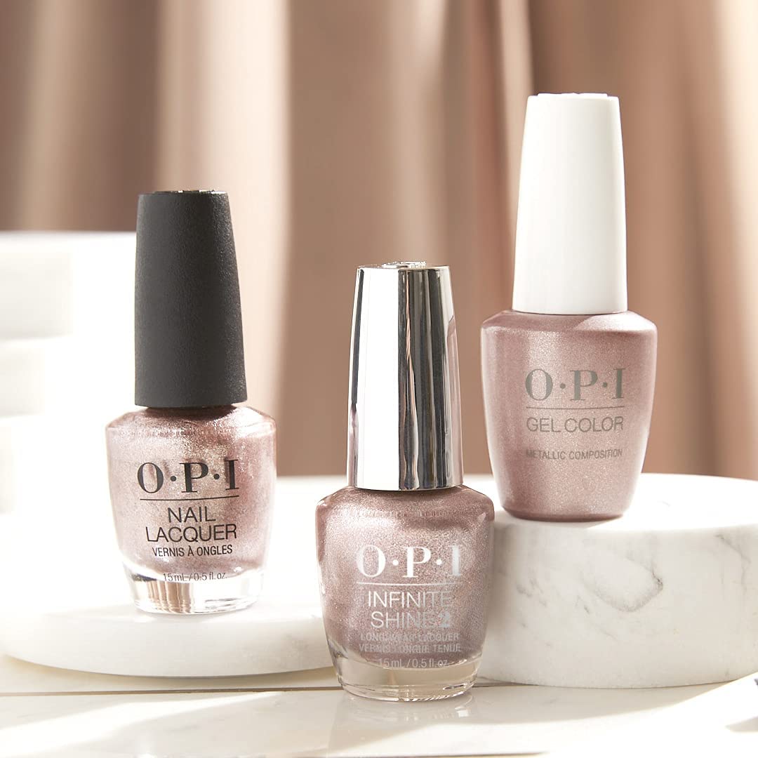 OPI applied on nail tip illustrating glossy, chip-resistant finish