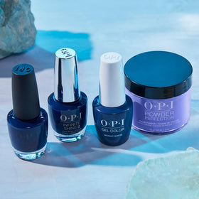 OPI bottle beside a coin illustrating size and portability for at-home use