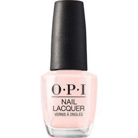 OPI bottle front view showing soft pink-peach shade and glossy finish