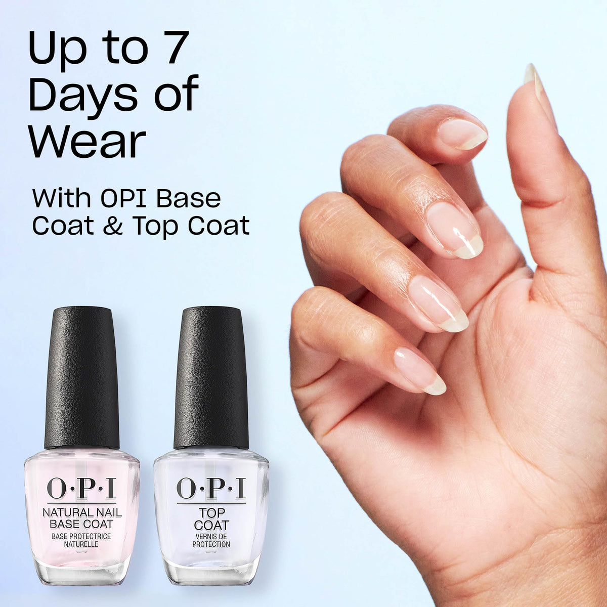 OPI mini bottles beside a coin to show travel-friendly size benefit