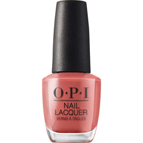 OPI My Solar Clock is Ticking front bottle showcasing rich orange color and shine