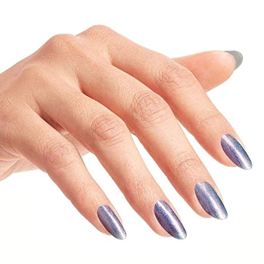 OPI swatch on hand showing opaque finish and polished look