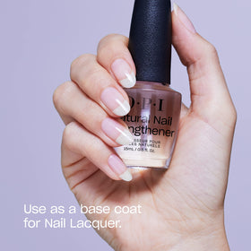 OPI before and after nails demonstrating strengthened, smoother nail surfaces