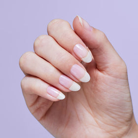 OPI clear-strengthener droplet showing lightweight, non-gloopy texture benefit