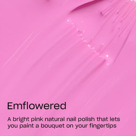 OPI brush stroke of Emflowered displaying smooth crème coverage and vibrant payoff