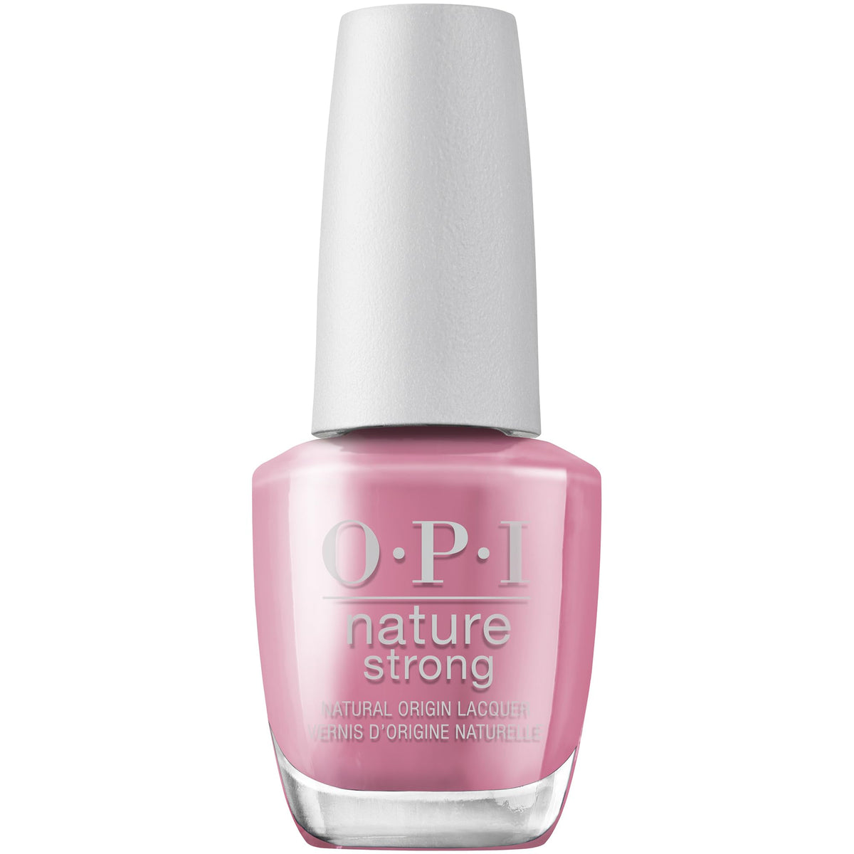 OPI bottle front view showing Knowledge is Flower soft pink and salon shine benefit