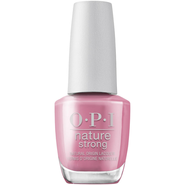 OPI bottle front view showing Knowledge is Flower soft pink and salon shine benefit