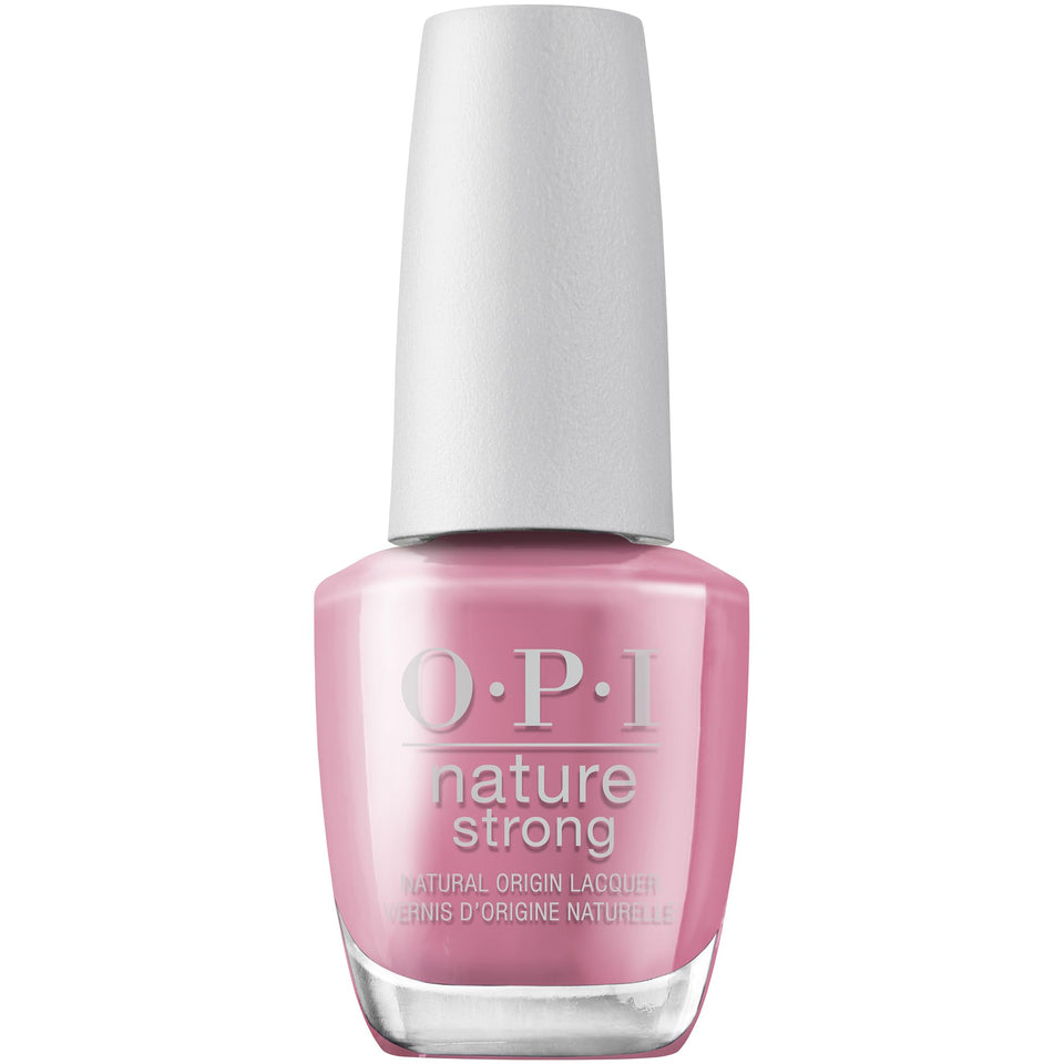 OPI bottle front view showing Knowledge is Flower soft pink and salon shine benefit