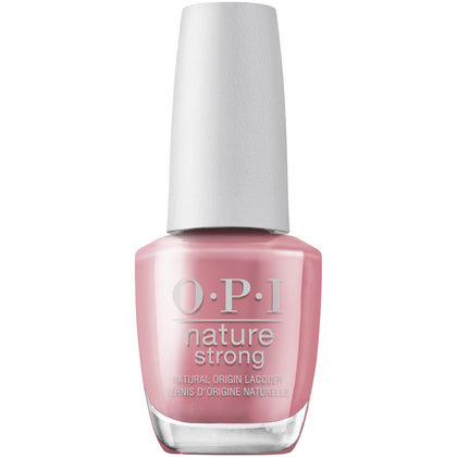OPI Nature Strong front bottle showing soft pink and eco packaging benefit