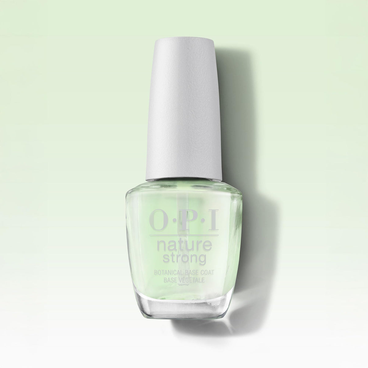 OPI Nature Strong lifestyle flatlay with tools showcasing salon results at home