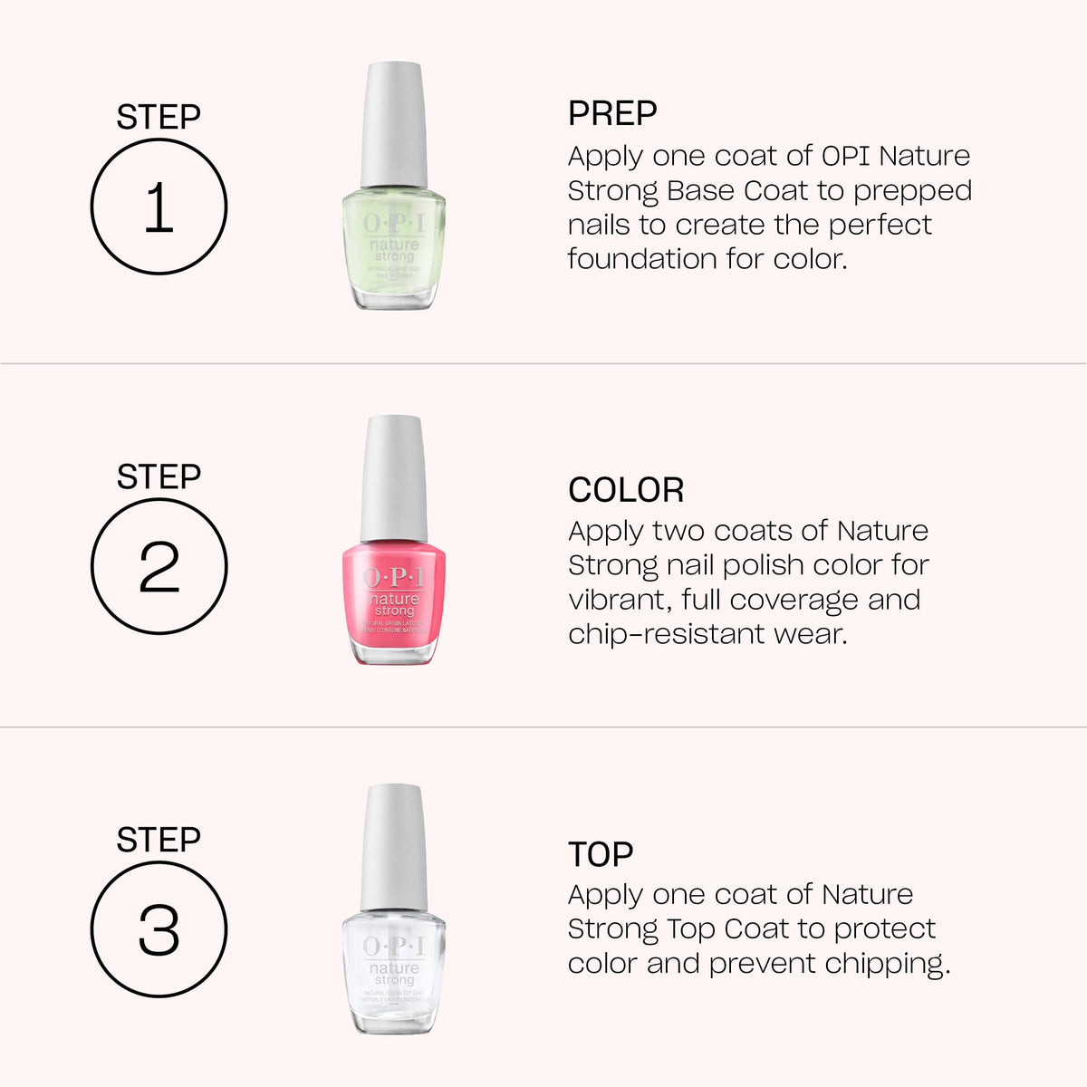 OPI swatch strip set showing shade variation and buildable coverage benefit