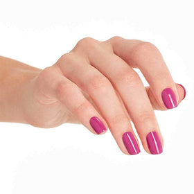 OPI painted fingernails swatch showcasing true magenta color payoff