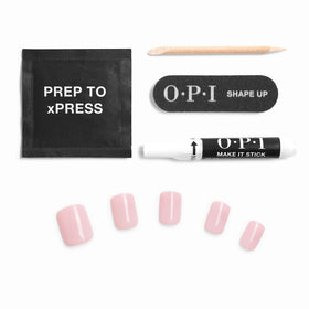 OPI Baby Take a Vow on a bride's hands holding bouquet, elegant reusable finish