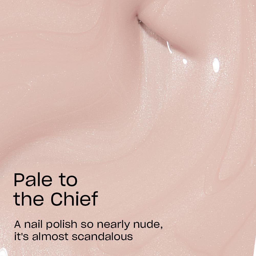 OPI brushed stroke of Pale to the Chief demonstrating smooth application benefit