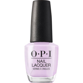 OPI Polly Want a Lacquer? front bottle showing creamy lavender shade and label