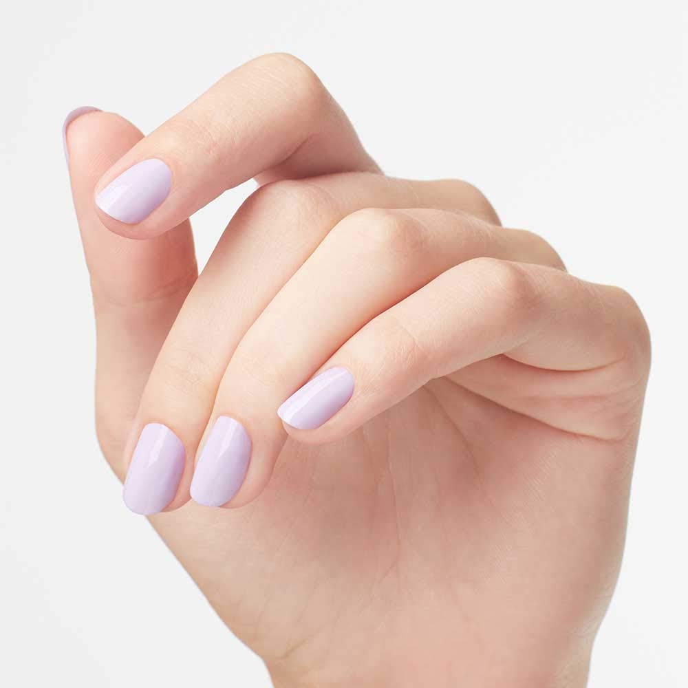 OPI Polly Want a Lacquer? on manicured hands in lifestyle setting for wearable color