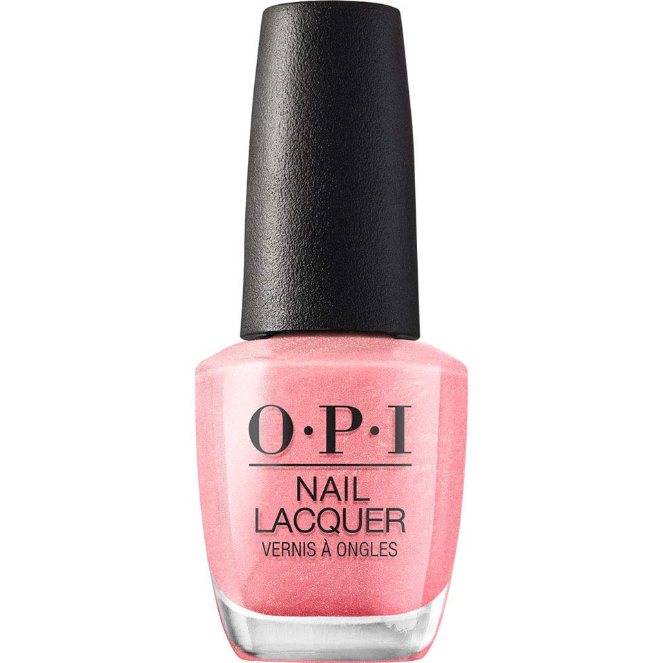 OPI bottle front packaging showing sheer pink shimmer and salon finish
