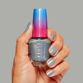 OPI polish texture macro showing reflective metallic shimmer and even coverage