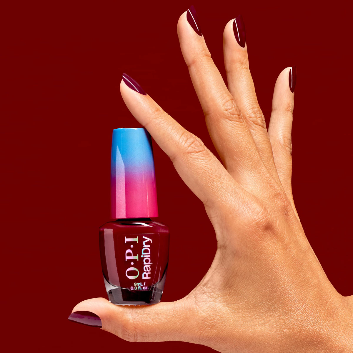 OPI creamy polish texture pooled on surface showing smooth self-leveling