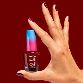 OPI creamy polish texture pooled on surface showing smooth self-leveling