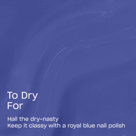 OPI opaque dark blue stroke swatch showing even pigmentation and shine