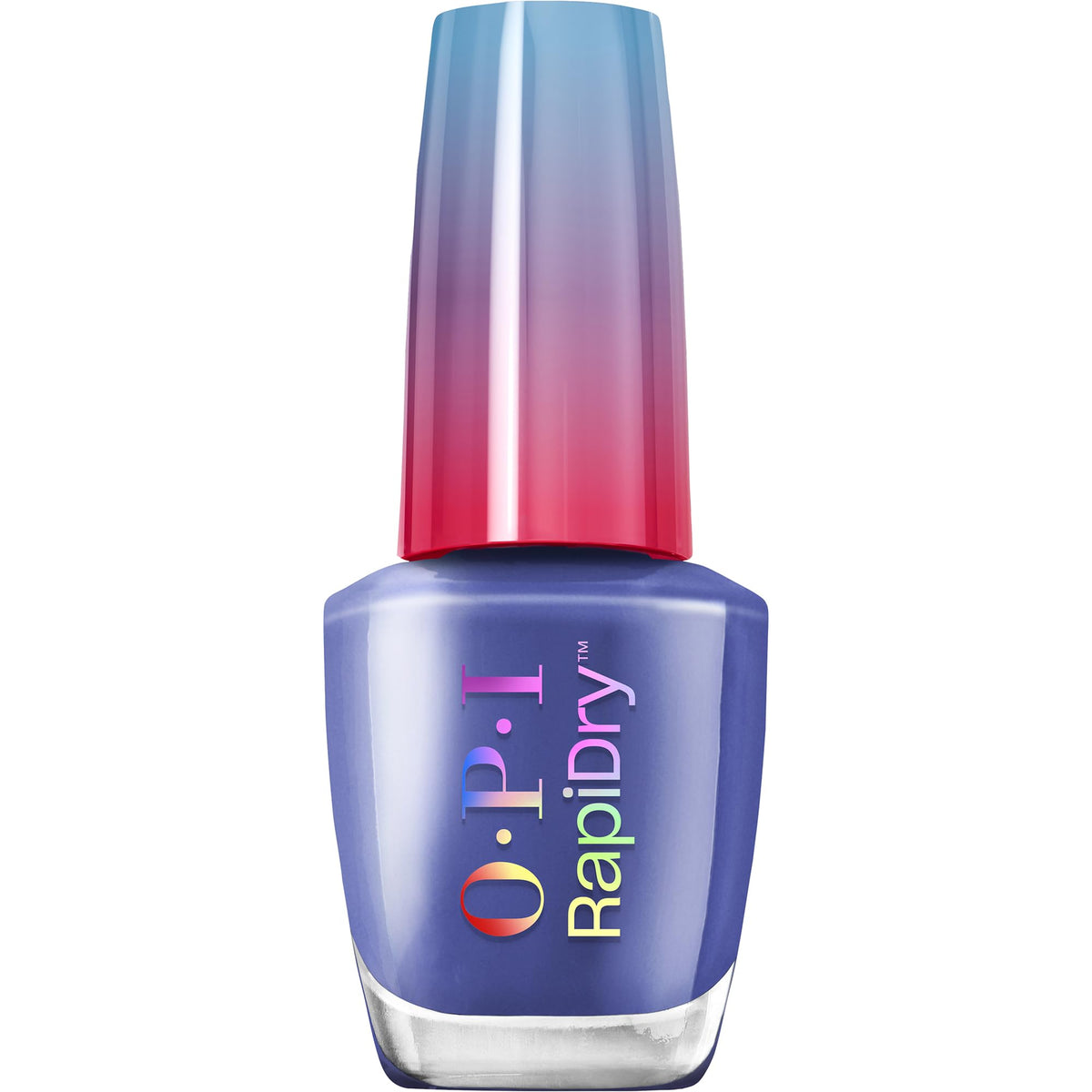 OPI bottle front packaging showing dark blue crème and glossy finish