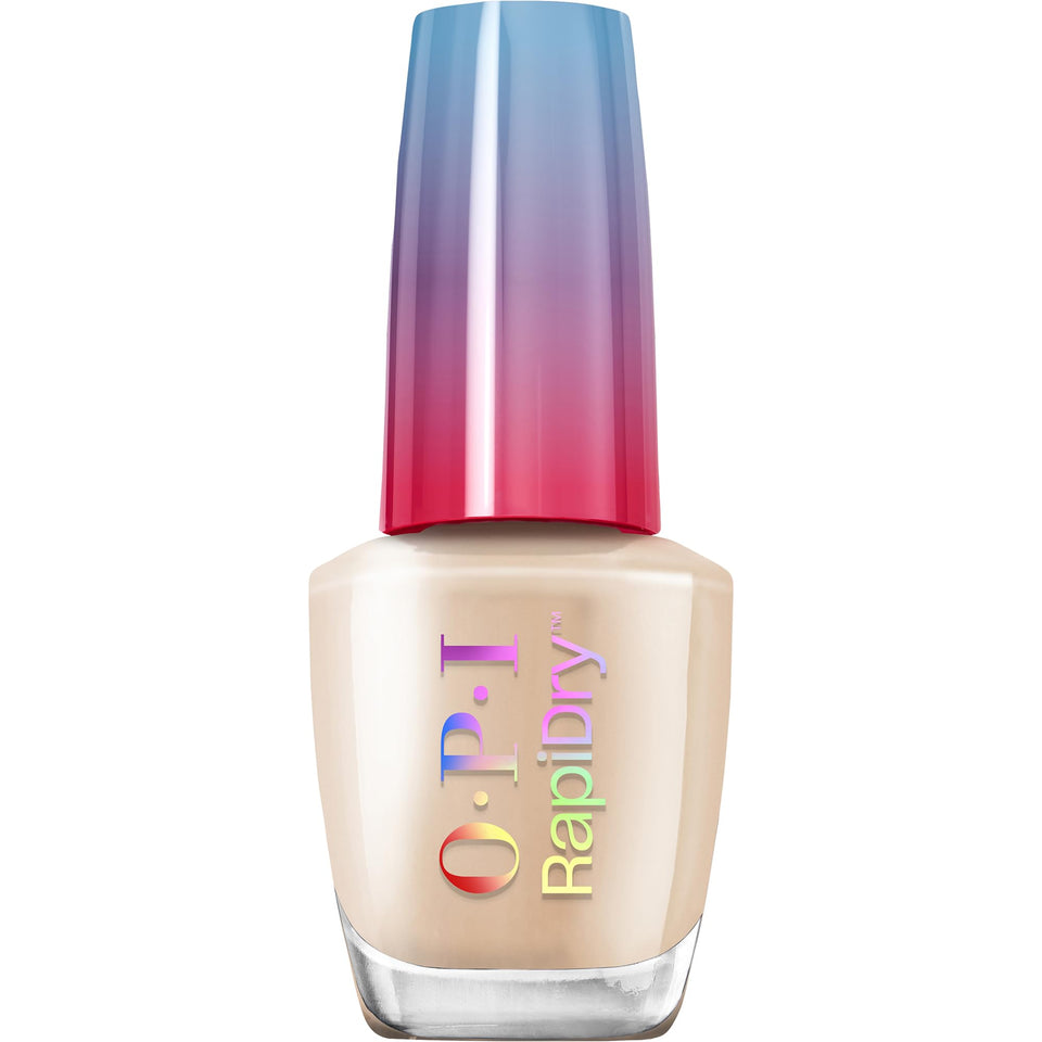 OPI bottle front view showing Quick Sand nude shade and glossy finish
