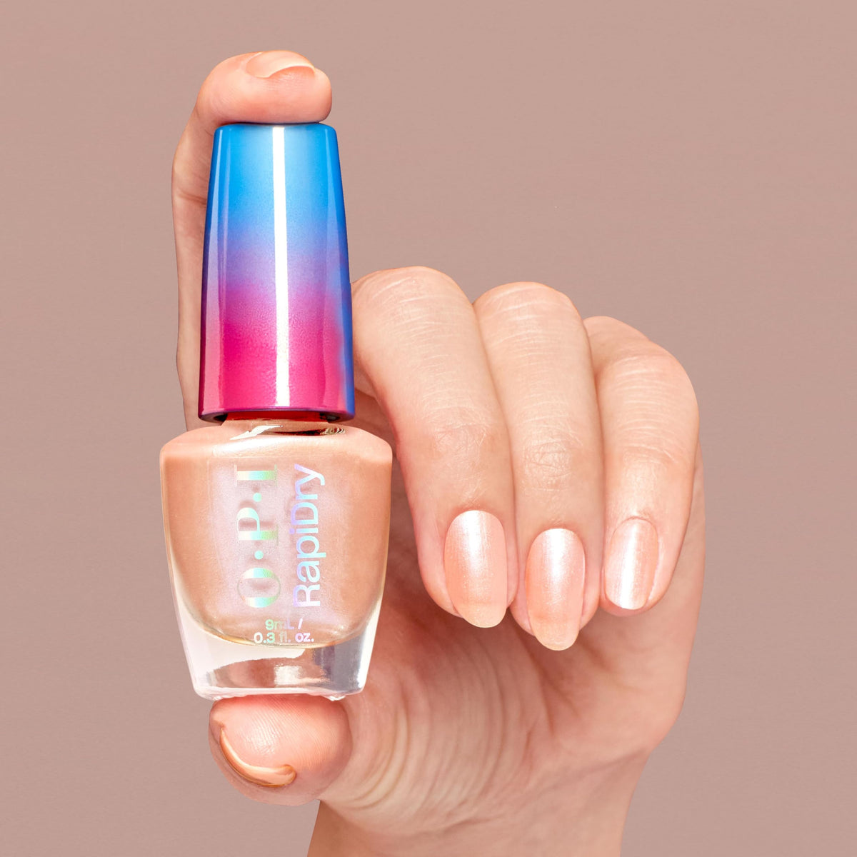 OPI polish surface close detail highlighting pearlescent texture and shine