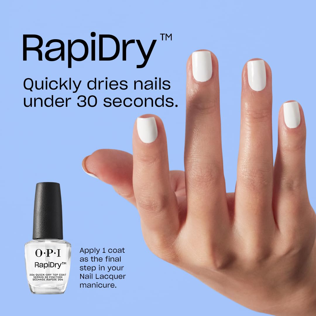 OPI RapiDry brush close-up demonstrating pro-wide brush for smooth coverage