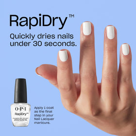 OPI RapiDry brush close-up demonstrating pro-wide brush for smooth coverage