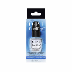 OPI RapiDry bottle next to a coin showing size and travel-friendly convenience