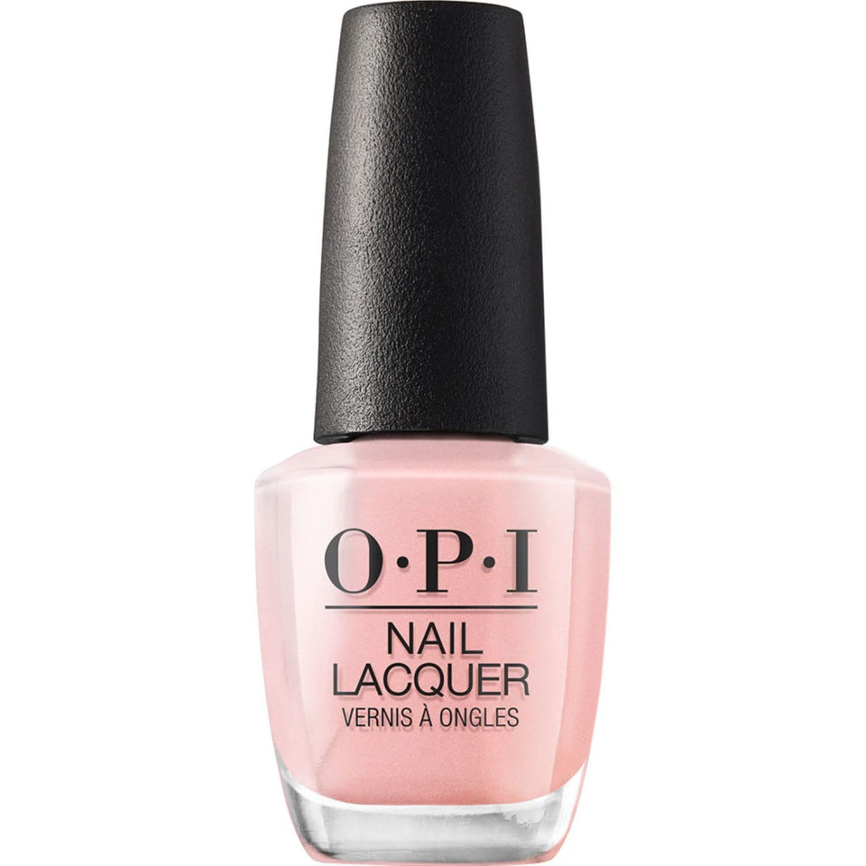 OPI Rosy Future bottle front view showing shade and glossy finish