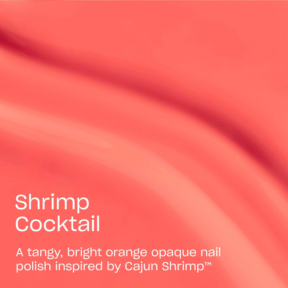 OPI Shrimp Cocktail cap and Pro-Wide brush demonstrating smooth application