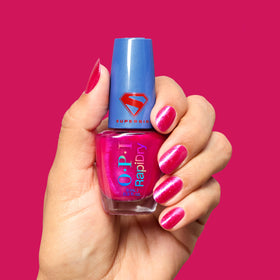OPI Solar Crush applied on nails demonstrating chip-resistant glossy look