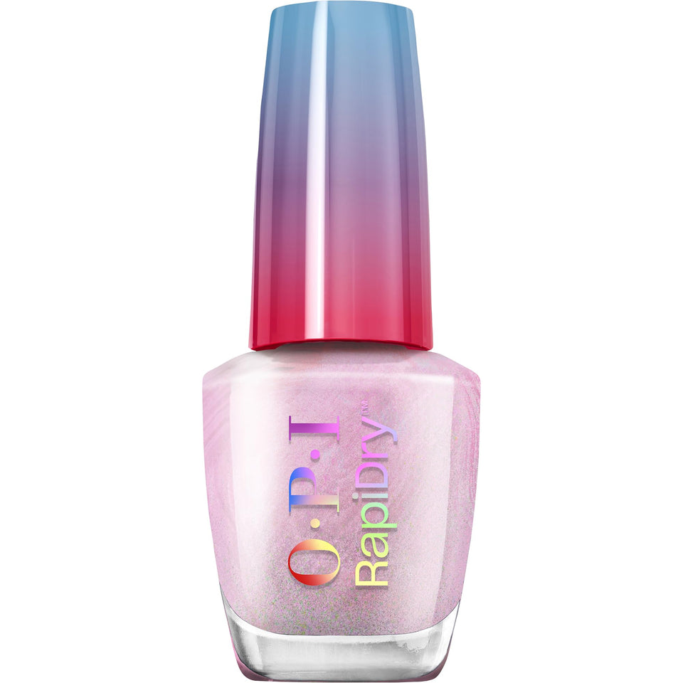 OPI Speed Date Me front bottle showing label and glossy pink shimmer