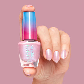 OPI Speed Date Me texture shimmer detail highlighting luminous finish
